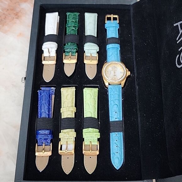 INVICTA Angel Mother of Pearl Dial White Leather Ladies Watch - Picture 14 of 16